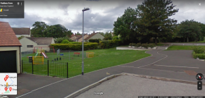 Picture containing a view of Paddons Farm Play area, extract from Google Street view dated 2011